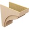 Ekena Millwork 12"W x 24"D x 24"H Classic Helena Rough Cedar Woodgrain TimberThane Corbel, Primed Tan CORUR12X24X24HELRCPR - alternate 6